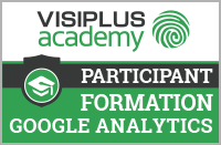 Badge Visiplus academy Formation Google Analytics 